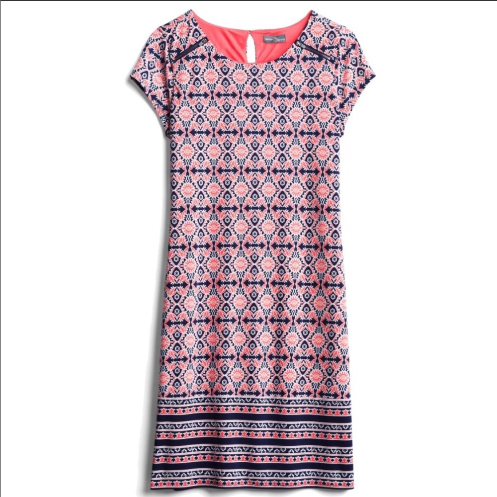 market & Spruce Lainey Zipper Detail Knit Dress